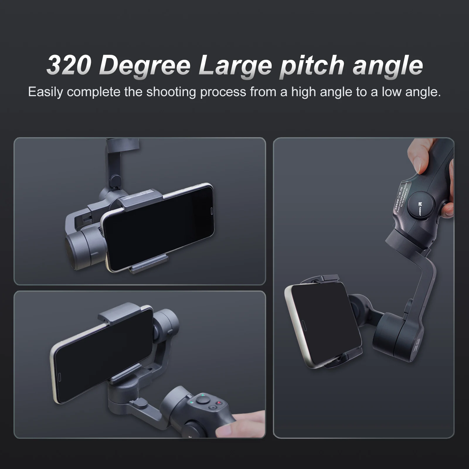 funsnap capture2 3axis handheld gimbal stabilizer for smartphone samsung iphone gopro camera action eken gimbal kit ios android free global shipping