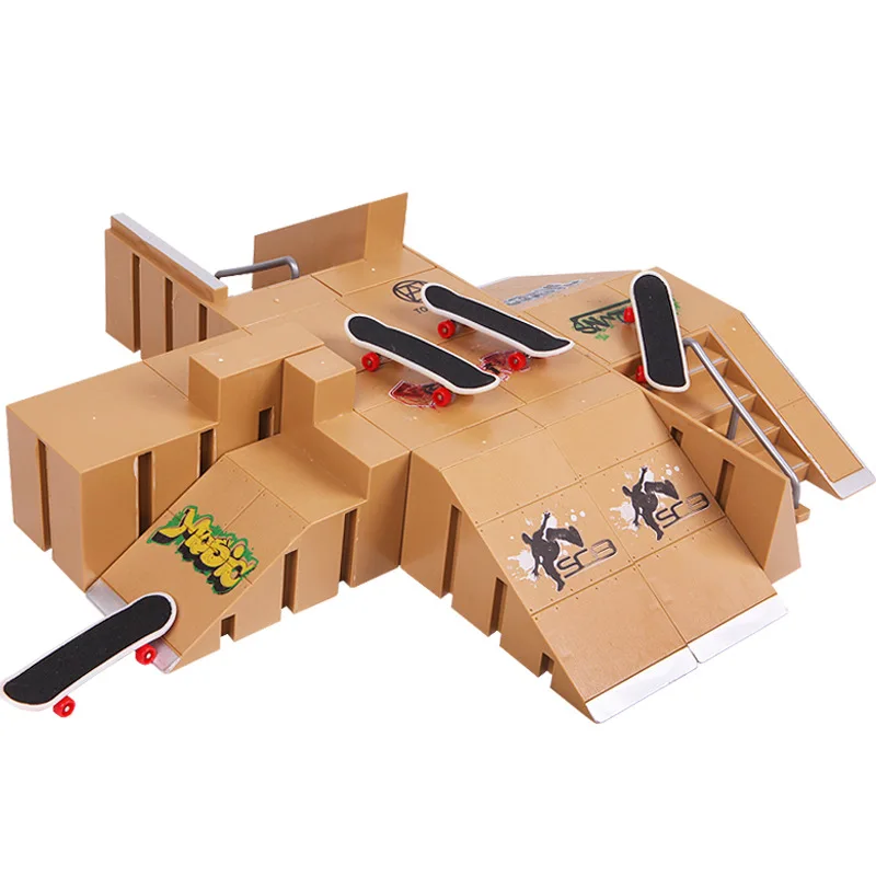 Пальцевые скейтборды парки рампы запчасти для технической практики колода