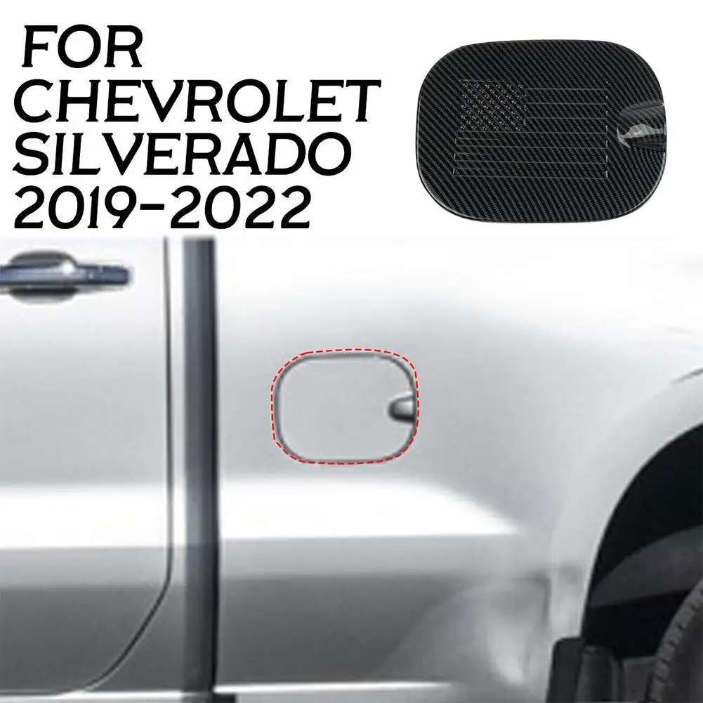 

Fuel Filler Cap Decoration Cover Trim for Chevrolet Silverado 2019 2020 2021 2022 2023 Car Exterior Accessories P4V1