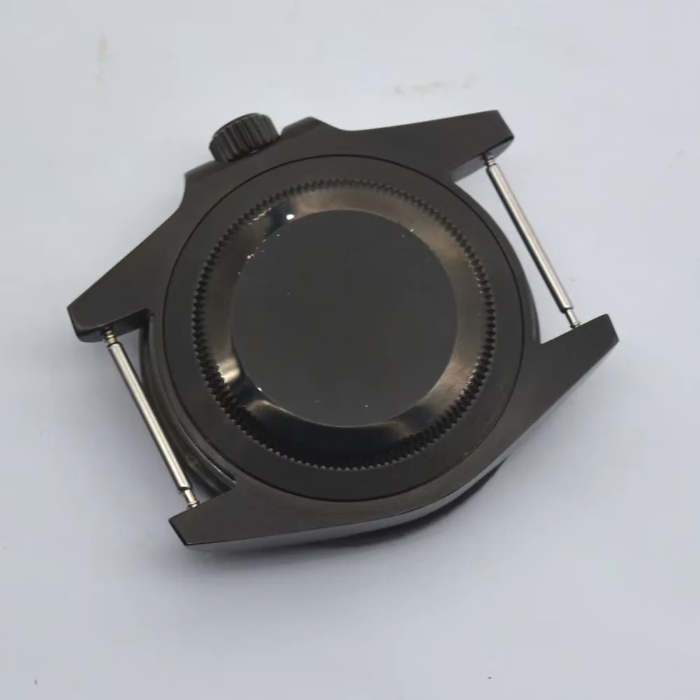 Черный корпус часов с PVD-покрытием 40 мм подходит для NH35 NH36 ETA2836 2824 Miyota 8205 8215 821A DG2813