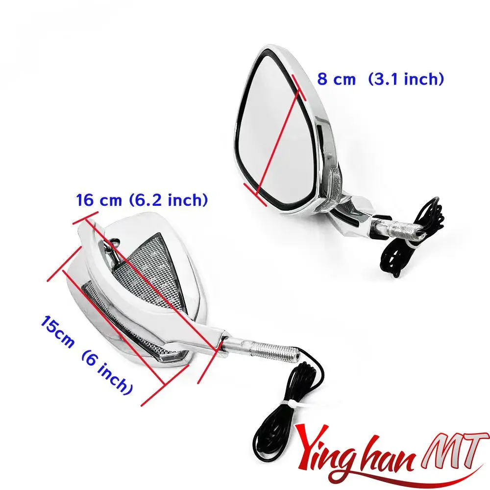Зеркало заднего вида с фотовспышкой для harley Softail Fat Boy Heritage breaker Sportster iron883 Touring Road King