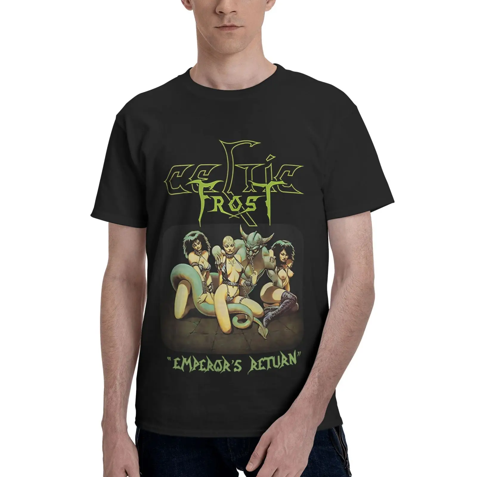 Футболка мужская оверсайз с коротким рукавом принтом мертвой морозы |