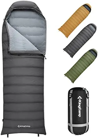 

Sleeping Bag 650 Fill Power Ultralight Compact Portable Sleeping Bags for Adults Cold Weather 3 Season Backpacking Sleeping Bag