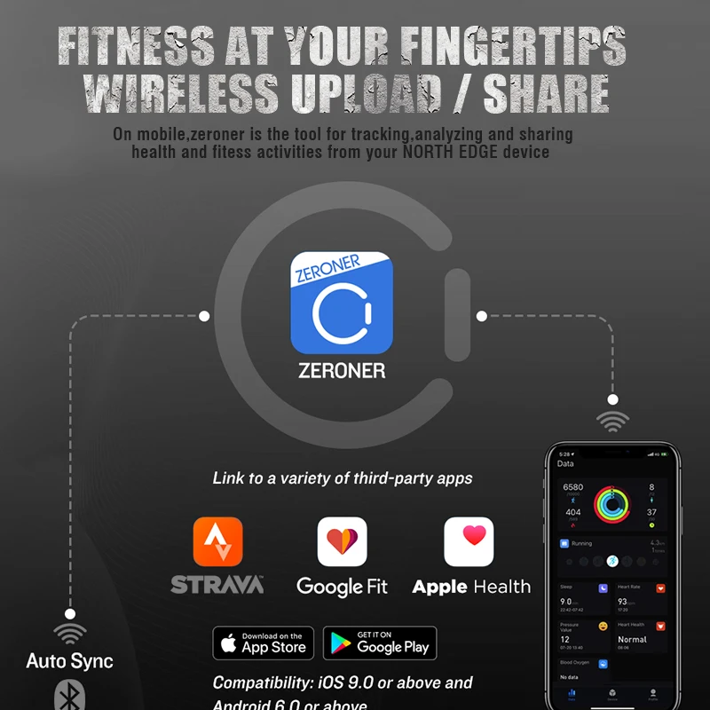 NORTH EDGE 2022 New Sports Smart Watch GPS GLONASS GALILEO Heart Rate SpO2 VO2max Stress 120+ Mode 18days Standby Compass | Электроника