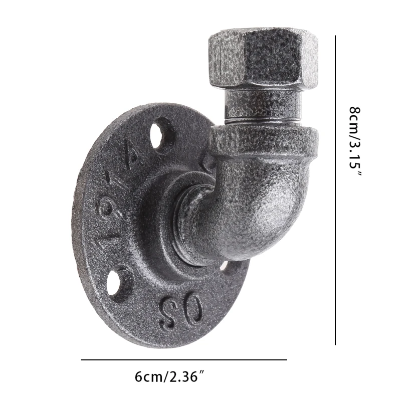 

Настенный одинарный крючок M17D, железная трубка, вешалка для пальто, водонепроницаемый держатель для халата, быстрая установка для кухни, ва...