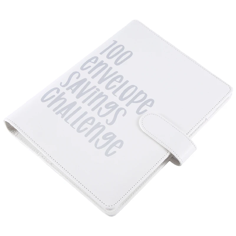 

100 конверт, вызов в переплетке сбережений, сложное переплетение, простой и Забавный способ в Savemoney (белый)