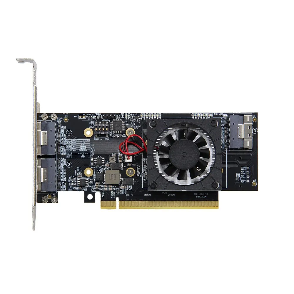 Фото Плата расширения PCIe 3.0 без разветвителя PLX8749, 2 x NVMe M.2 SSD, 3-портовый SlimSAS SFF-8654 8i, PCIe 8x NVMe SSD U.2, сетевой адаптер, графические процессоры, жесткие диски. №4