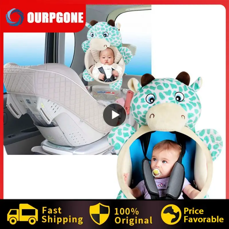 

Safe Universal Seat Headrest Rearview Mirror Adjustable Car Kids Monitor Cute View Back Seat Mirror Car Interior Accessories