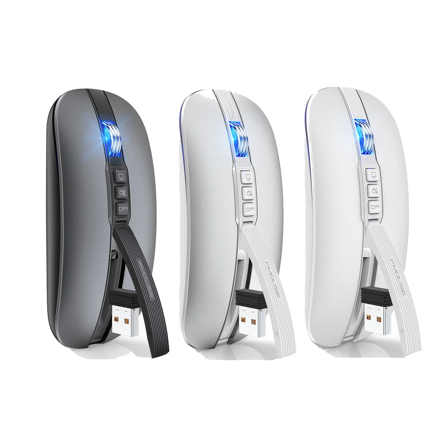 

Беспроводная Bluetooth-мышь, 2,4G/BT5.1, 2400DPI 6D