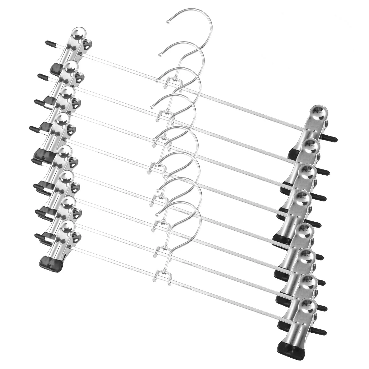 

20 Pcs Skirt Hangers Coat Hangers Clothes Hanger Clips Metal Trousers Hangers Clothes Hanger Clips Space Saving Pant Hangers
