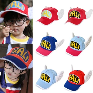 Anime Dr.Slump Arale Cosplay Hat Children Wings Hats Cartoon Angel Cotton Baseball Cap Accessories in USA (United States)
