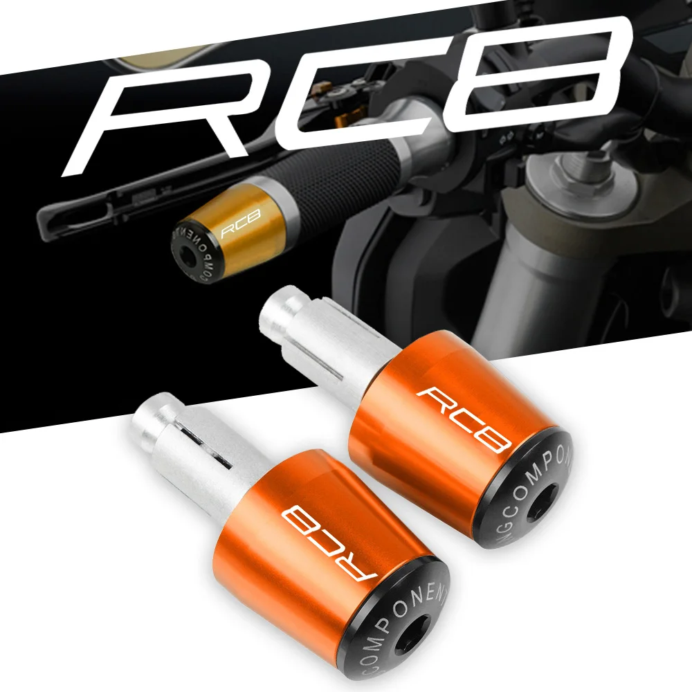 

For RC8 2009 2010 2011 2012 2013 2014 2015 2016 Motorcycle CNC Aluminum 7/8'' 22mm Handlebar Handlebar Gear Balanced Plug Slider
