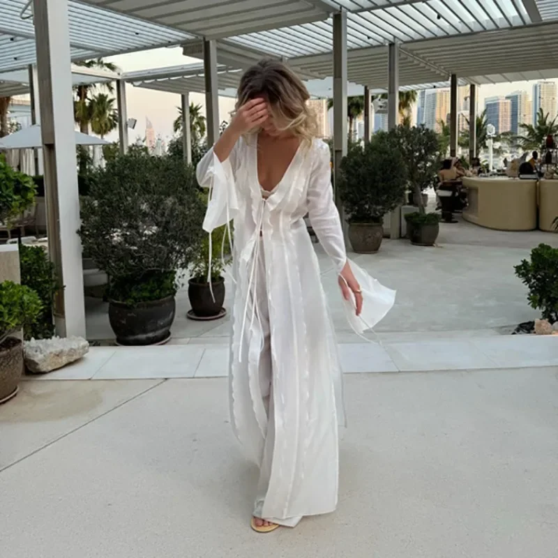 Элегантный женский комплект из двух предметов для отпуска 2024 сексуальный Y2K INS