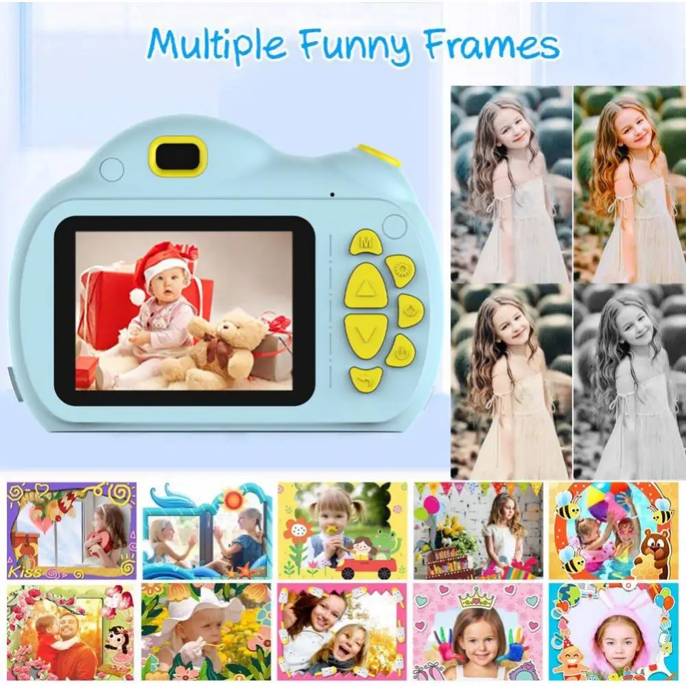 

Children's camera 1080P HD screen children's digital camera mini educational toy outdoor photography video toy best gift for boy