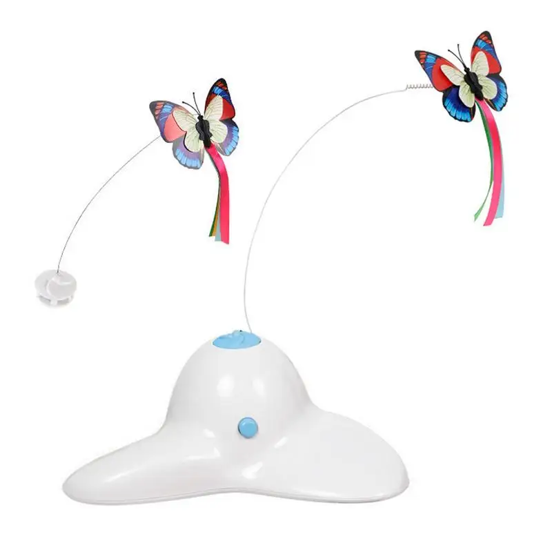 

Butterfly Cat Toy Interactive Cat Toys For Boredom Automatic Sensing Cat Teaser Wand Butterfly Flutter Cat Automatic Toy