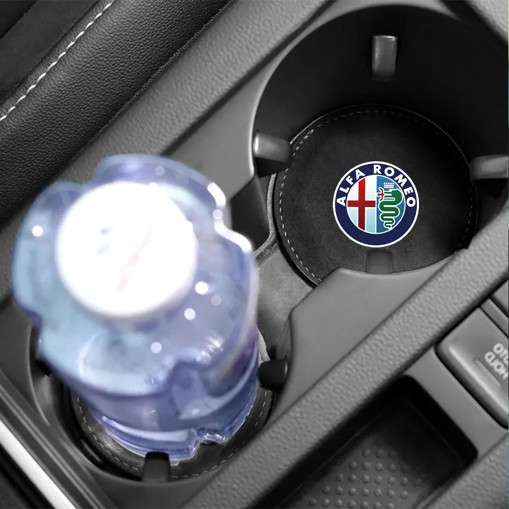 2 шт./компл. автомобильные накладки на чашку воды замшевые противоскользящие