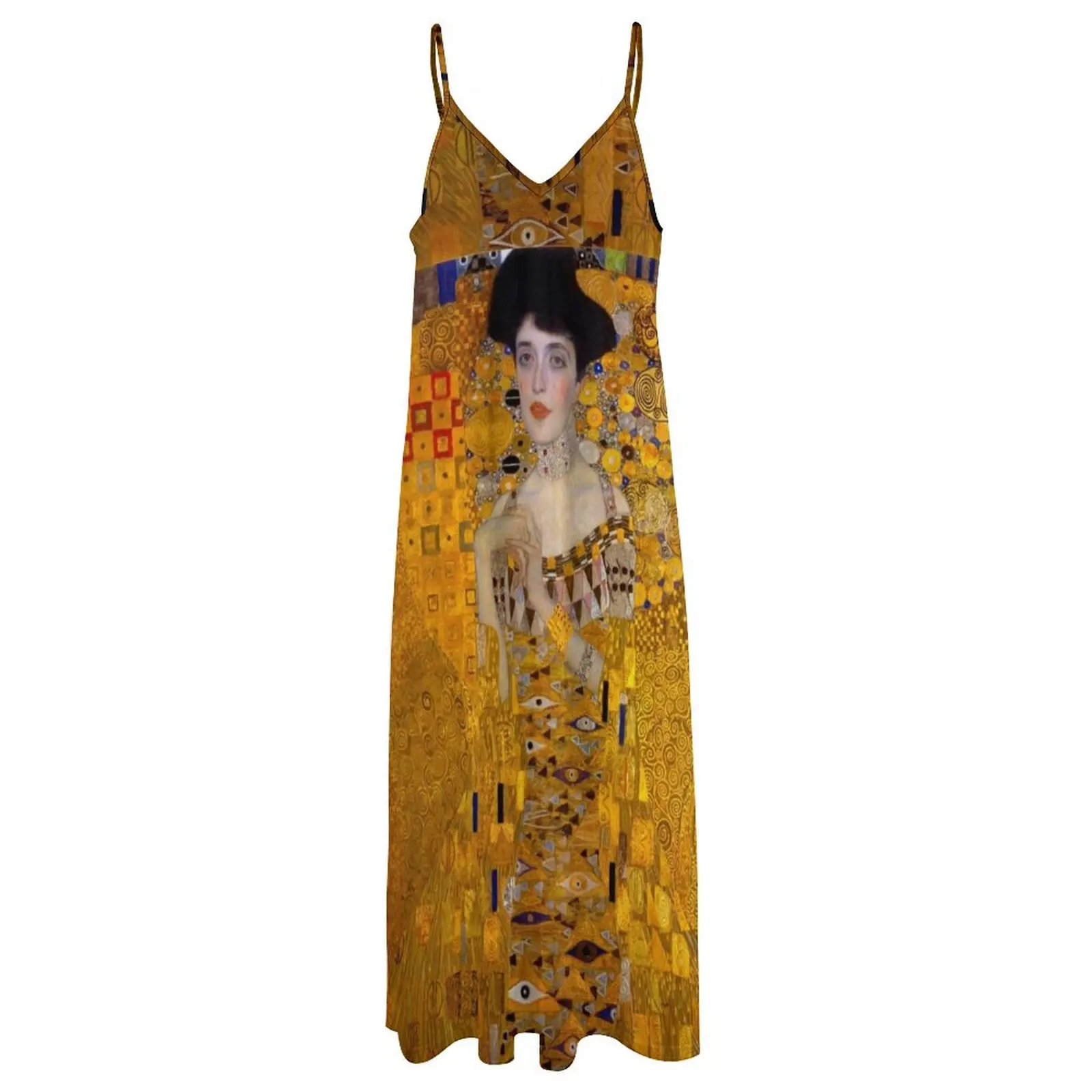 GUSTAV KLIMT — портрет Адель Bloch-Bauer I Original HD Gustav Klimt Платье без рукавов с художественным