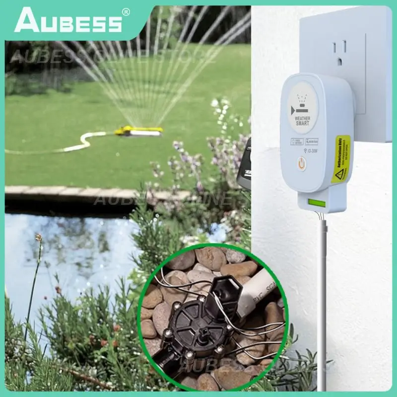 

Outdoor Automatic Watering Remote Control Irrigation Controller Wireless Wifi Irrigation Valve Work With Alexa Google Assitant