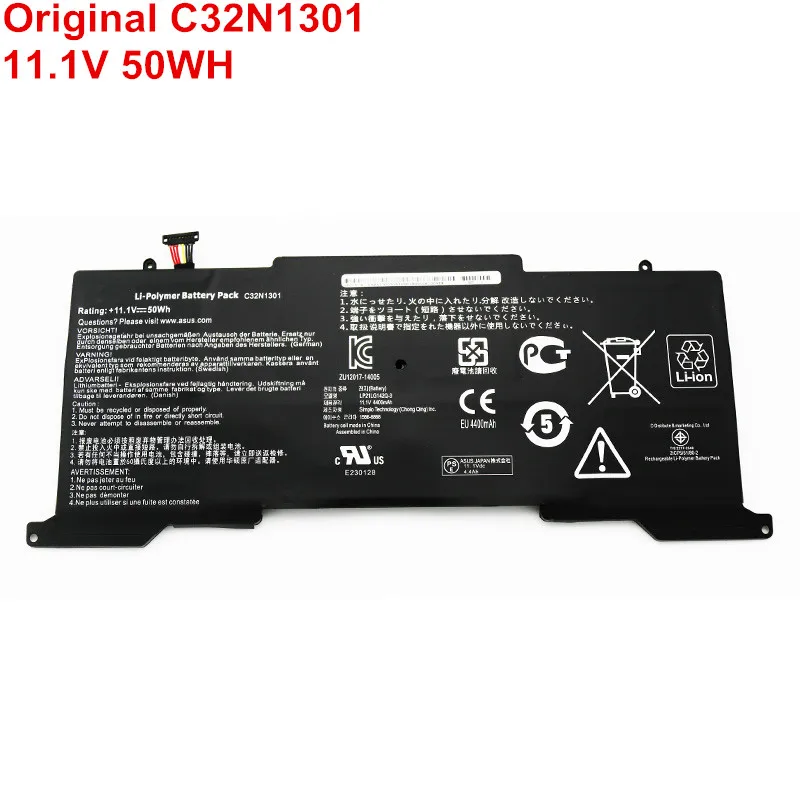 

11.1V 50Wh New Genuine C32N1301 Laptop Battery For Asus Zenbook Touch UX31LA Series UX31LA-US51T R5080H C4048H R5031H C4081H