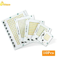 10pcslot led lamp 10w 20w 30w 50w 100w smart ic floodlight cob chip smd 2835 outdoor long service time diy lighting in 220v