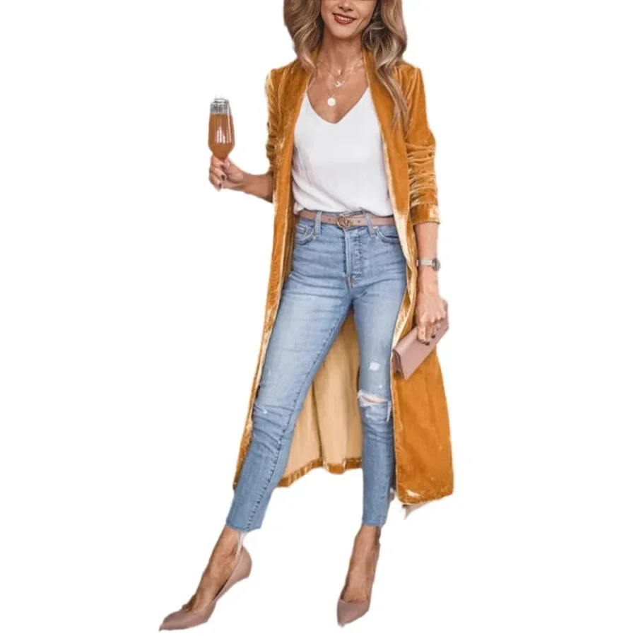 Модная женская куртка свободного кроя осень-зима 2023 уличный стиль европейская и