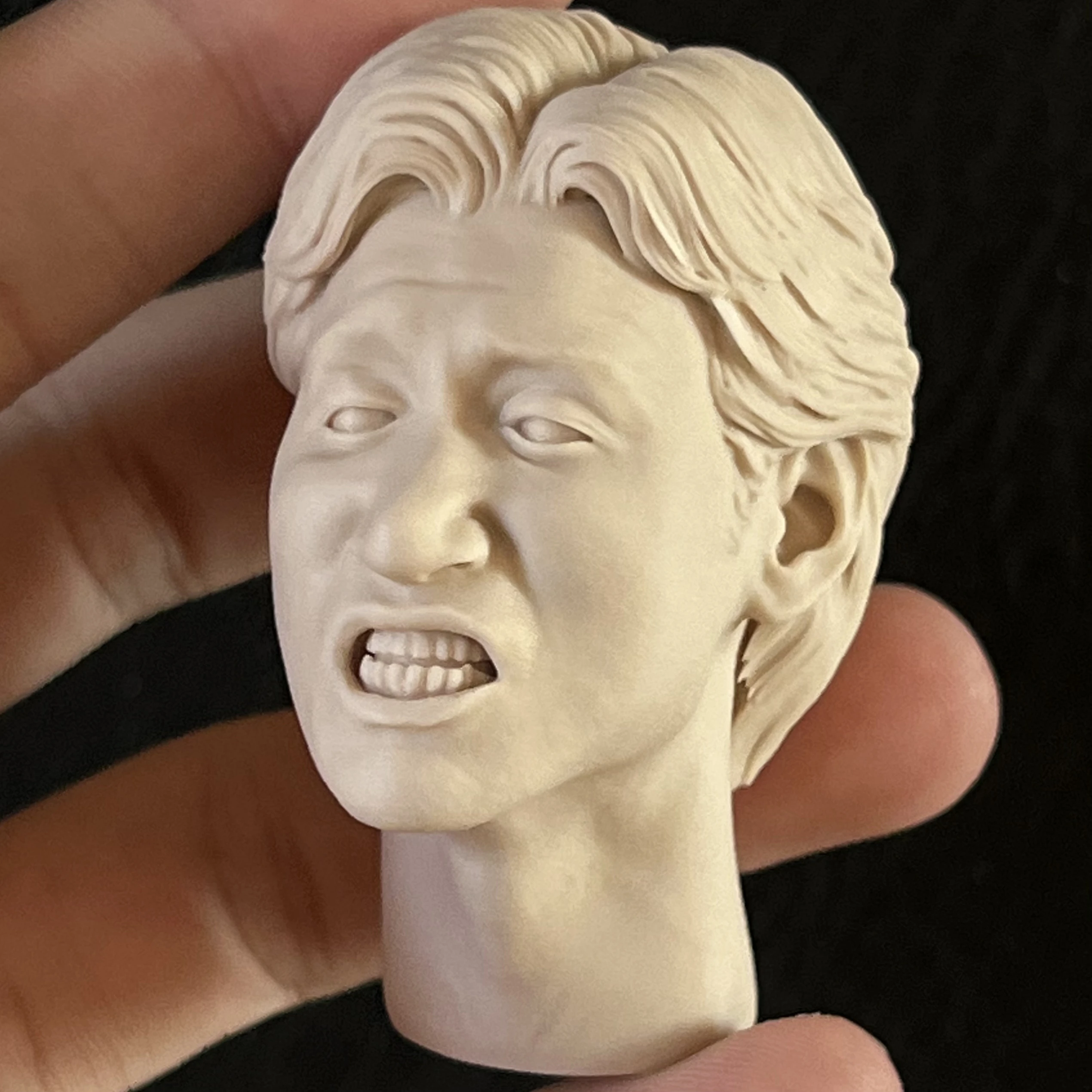 

Head 1/6 Scale 1/6 Head Unpainted Model Resin 1/6 White Mold Jacky Cheung 3D Printing Garage Kit