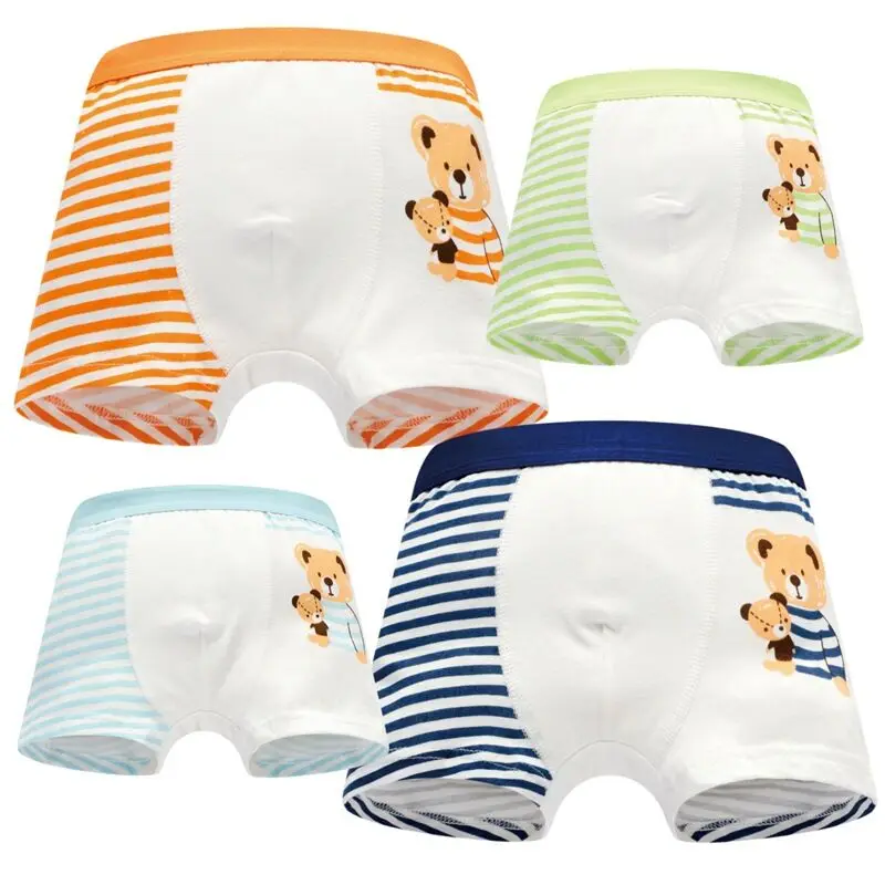 

2pc/lot Cotton Boys Boxer Kids Underpants Cute Kids Boxer Children Underwear Age 2-10years
