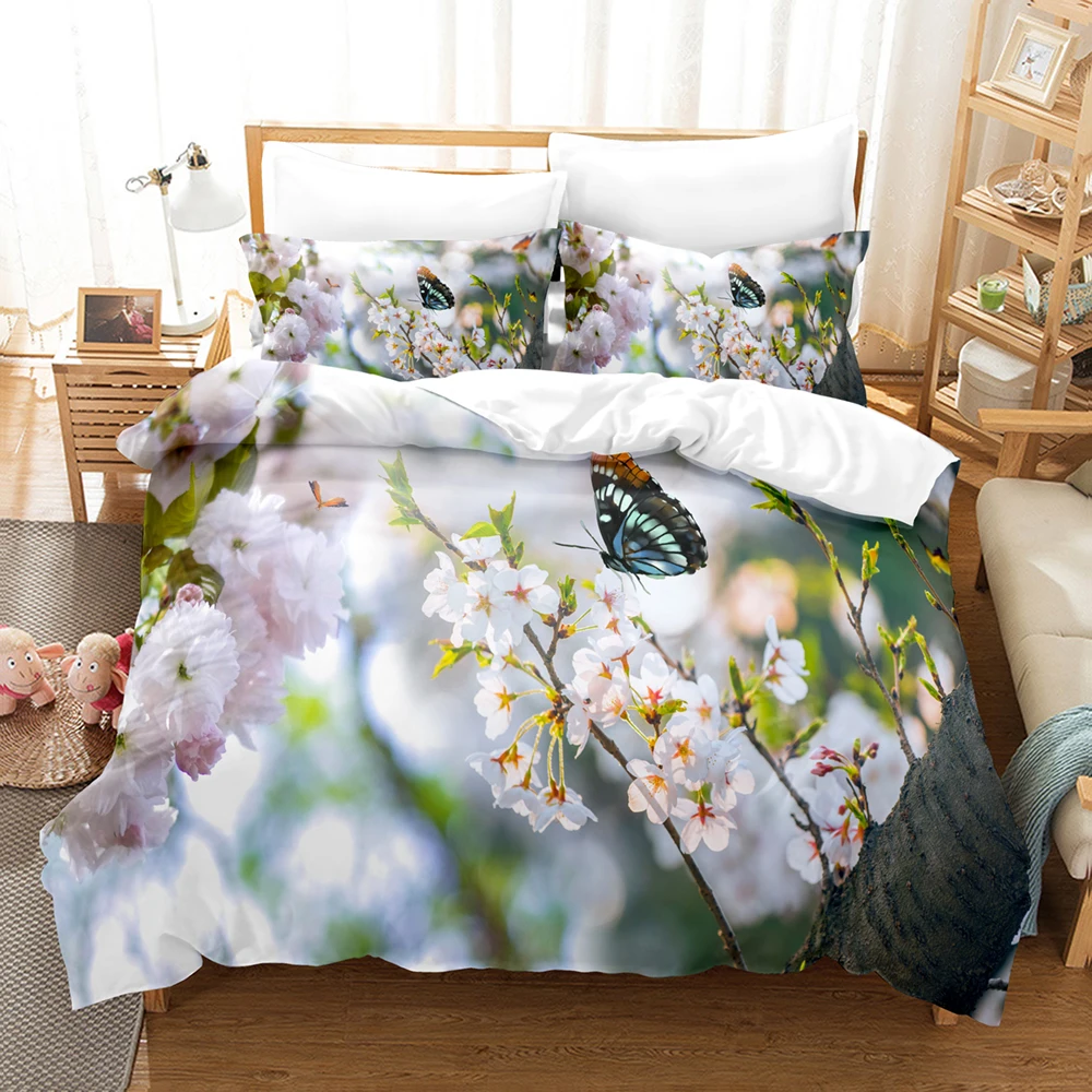 

Постельное белье, защитный матрас с цветочным узором и наволочкой, постельное белье для взрослых