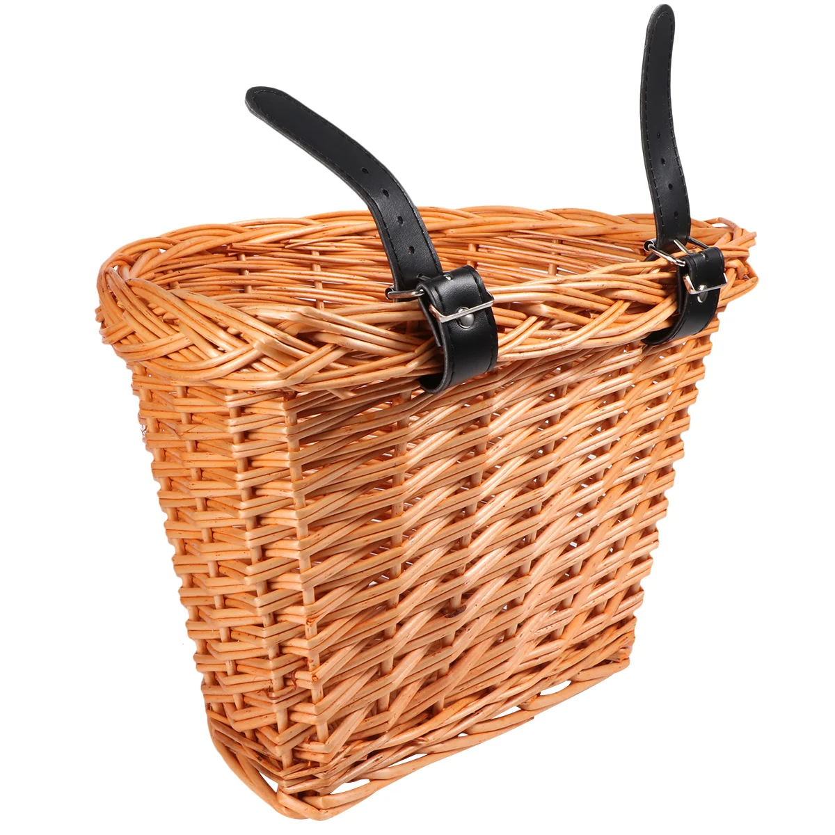 

Girl Bike Wicker Woven Basket Front Handlebar Bicyclel Storage Toddler Children Detachable Handmade