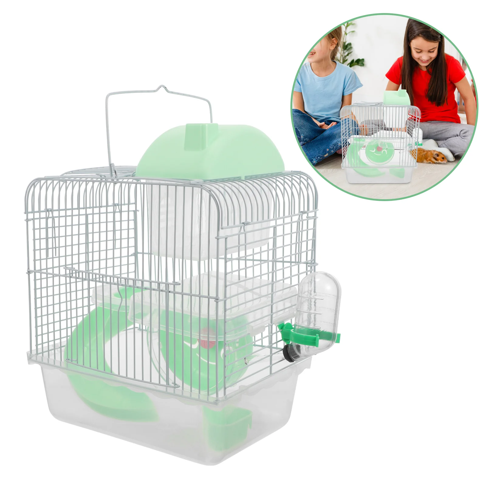 Клетка для хомяка-гном домашняя клетка шиншиллы большой ежик животные замок крыс