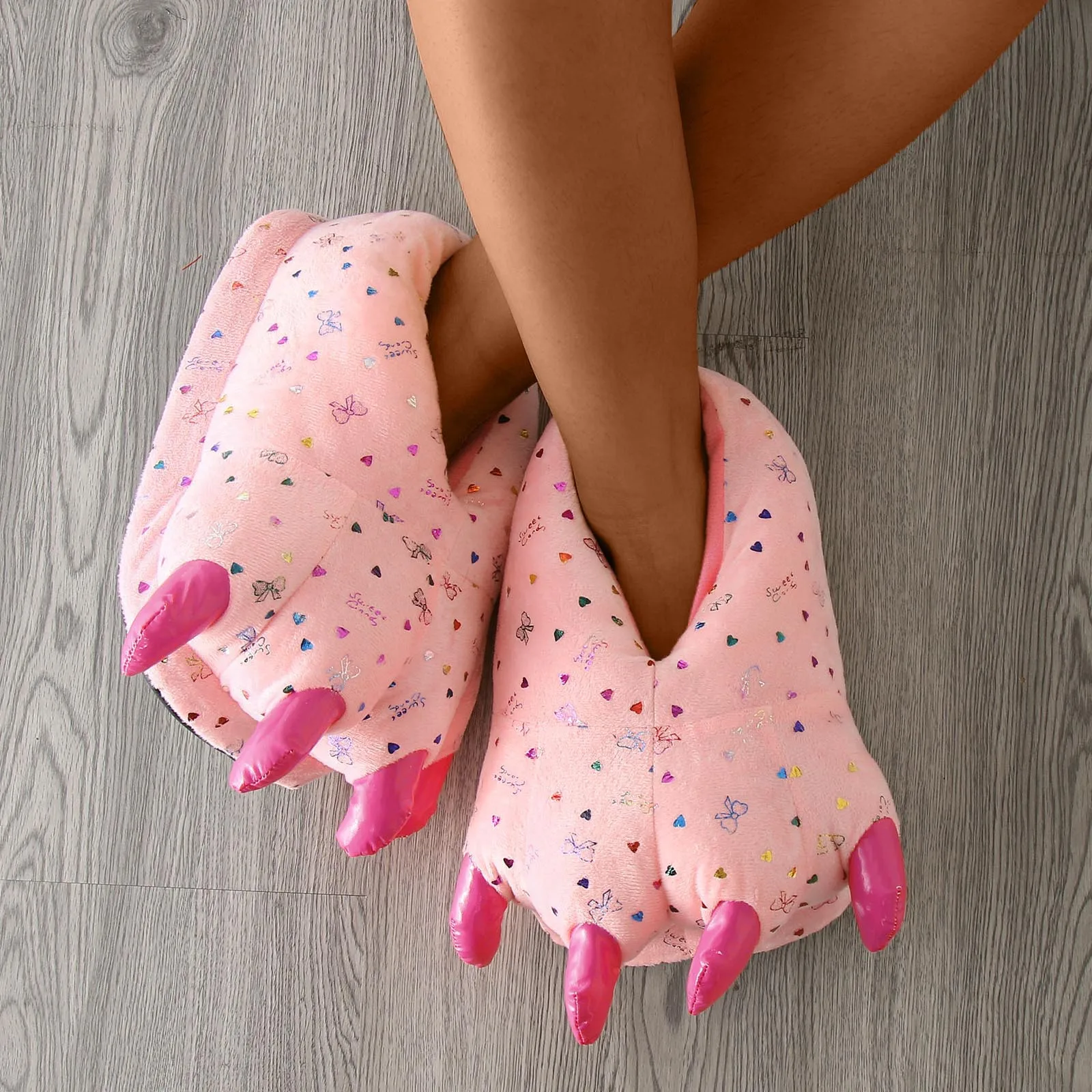 Новинка зимние теплые мягкие домашние тапочки женская мужская и детская обувь