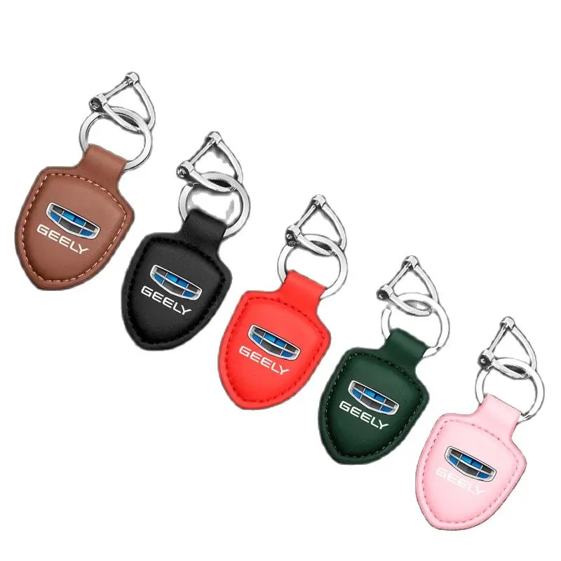 

for geely atlas coolray BO RUI YUE CK Saloon EMGRAND ec7 GS GC2 GC5 GC6 GC7 GX2 car Leather key chain car accessories