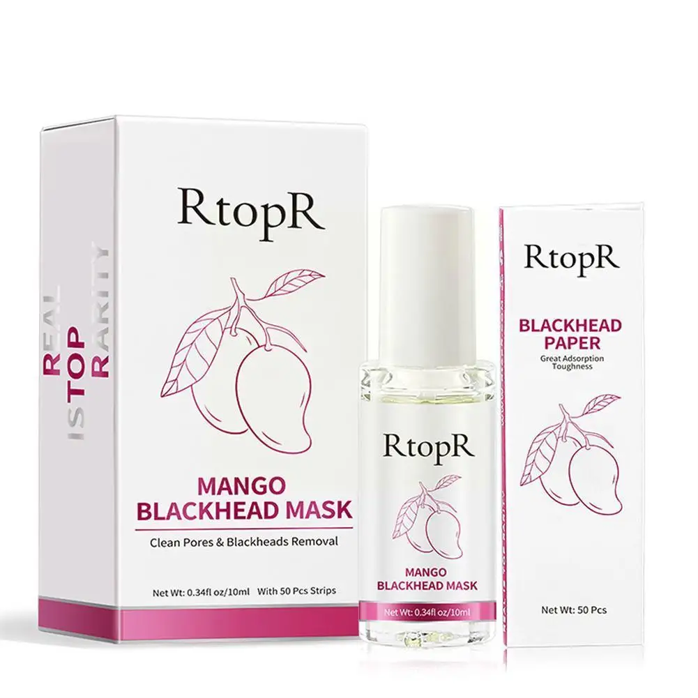 

Mango Blackhead Remover Acne Treatment Strawberry Nose Whitening Off Peel Mask Cream Pore Skin Peel Strip Nose Mud Oil Care E6B1