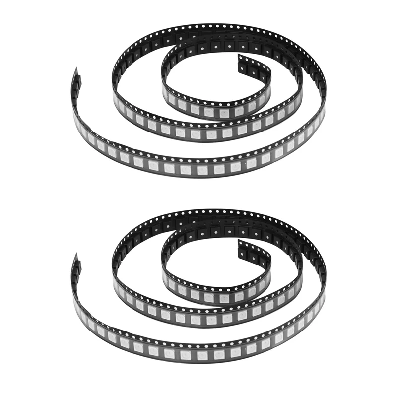 

200PCS WS2812B RGB LED Chip 5050SMD White PCB WS2812 Individually Addressable Chip Pixels DC5V