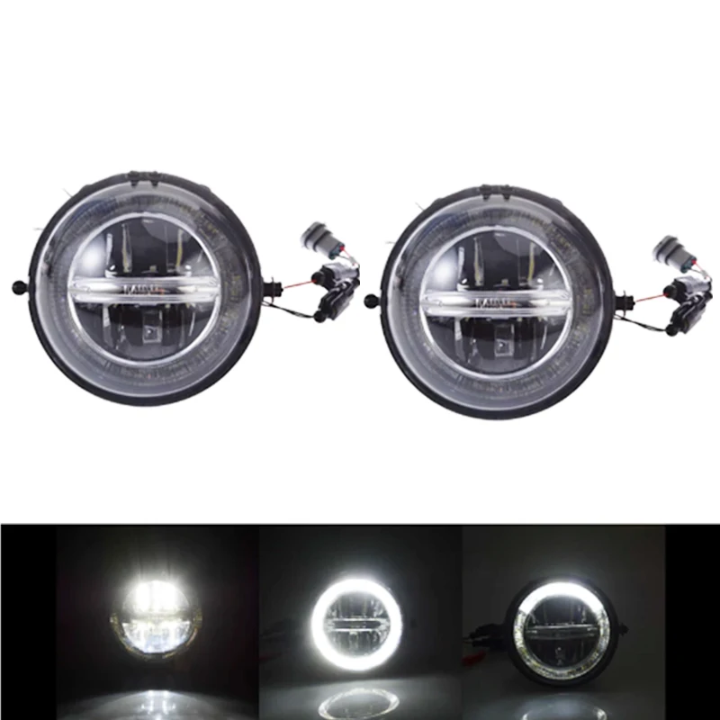 Directly Replace LED DRL Daytime Running Light Halo Fog Lamp For M-ini Cooper Hatch R55 R56 R58 R60 Countryman R61 Paceman F56