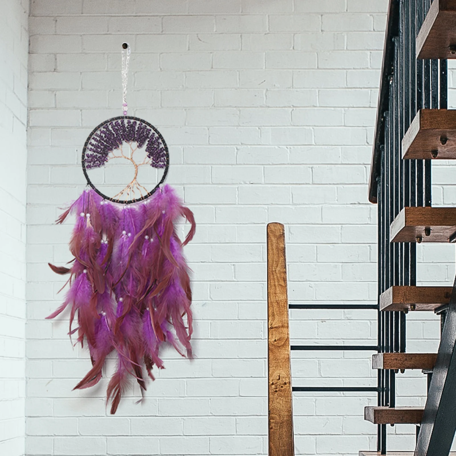 

Fairy Trees Of Life Dream Catcher Wall Decor With Healing Crystal Stone Wall Hangings Ornaments Many Styles And Colors To Choose
