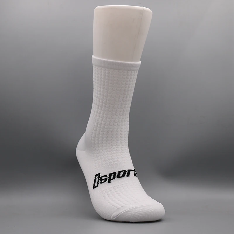 isports 20223 Cycling Socks Man Bike Running Mtb Men's Bicycle Compression Knee-high Funny White Blace Black Green