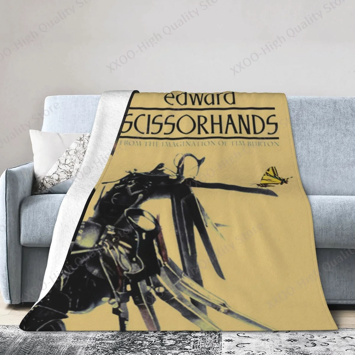 

Scissorhands Edward Kraft-3d Sofa Bed Blanket Super Soft Warm Fine Wool Comfortable Luxurious Plush Blanket Flannel Sherpa