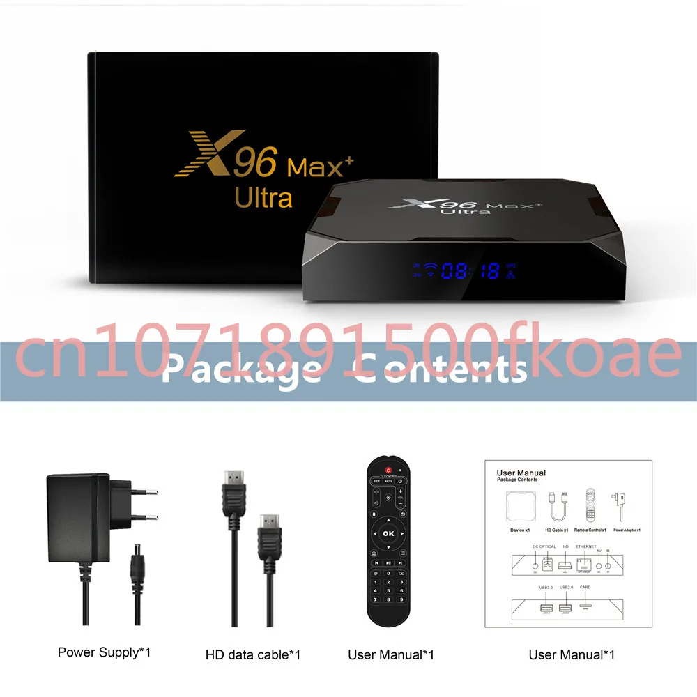 Для X96 Max Ultra Player Android 11 TV Box 5gwifi 8K