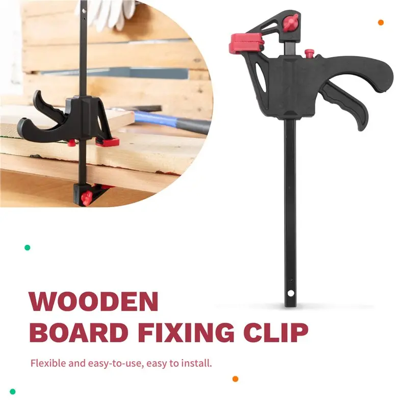 Фото Зажимы JHD Quick Grip, 6 шт., 4-дюймовые зажимы с трещоткой, быстросъемные зажимы для работы одной рукой, инструменты для быстрого и легкого зажима древесины. №3