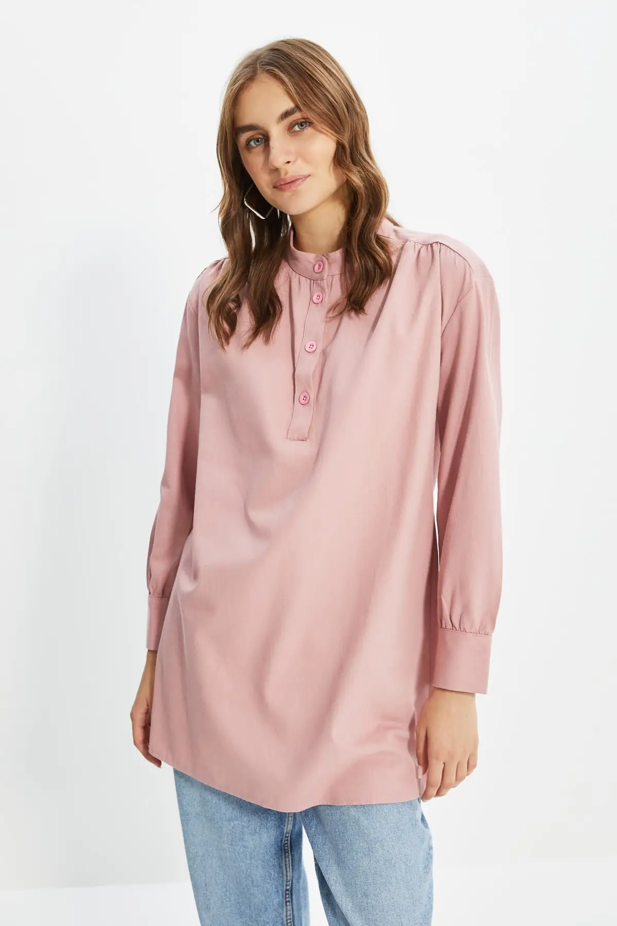 Trendyol Upright Collar Tunic TCTAW22UK0012