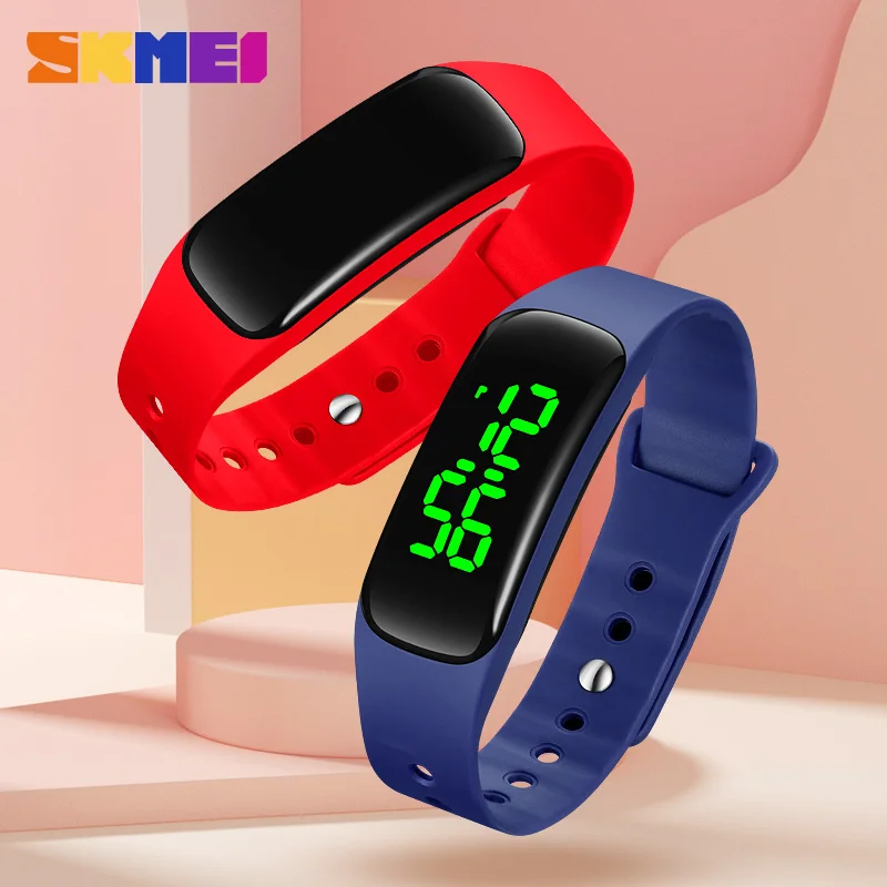 

Montre Femme SKMEI Led Sports Electronic Watches Simple Women Watch Waterproof PU Watchband Reloj Mujer Man Watch Digital Watch