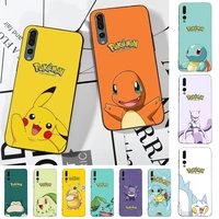 bandai pokemon pikachu phone case for huawei p30 40 20 10 8 9 lite pro plus psmart2019