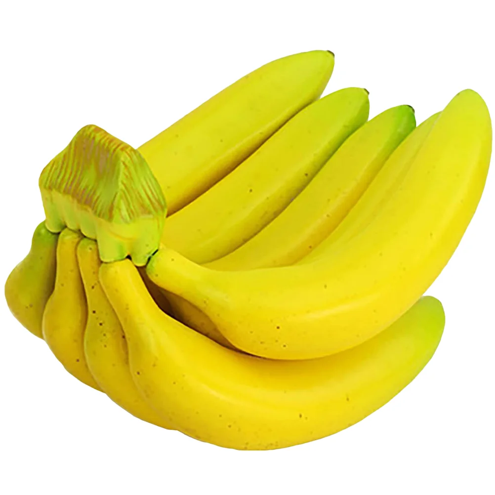 

Banana Fruit Model Fake Artificial Simulation Bananas Decor Prop Lifelike Realistic Propsdisplayvegetable Playpretend Vegetables
