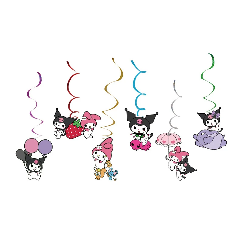 Новый мультяшный Sanrio Kuromi милая фотография украшение на тему дня рождения баннер