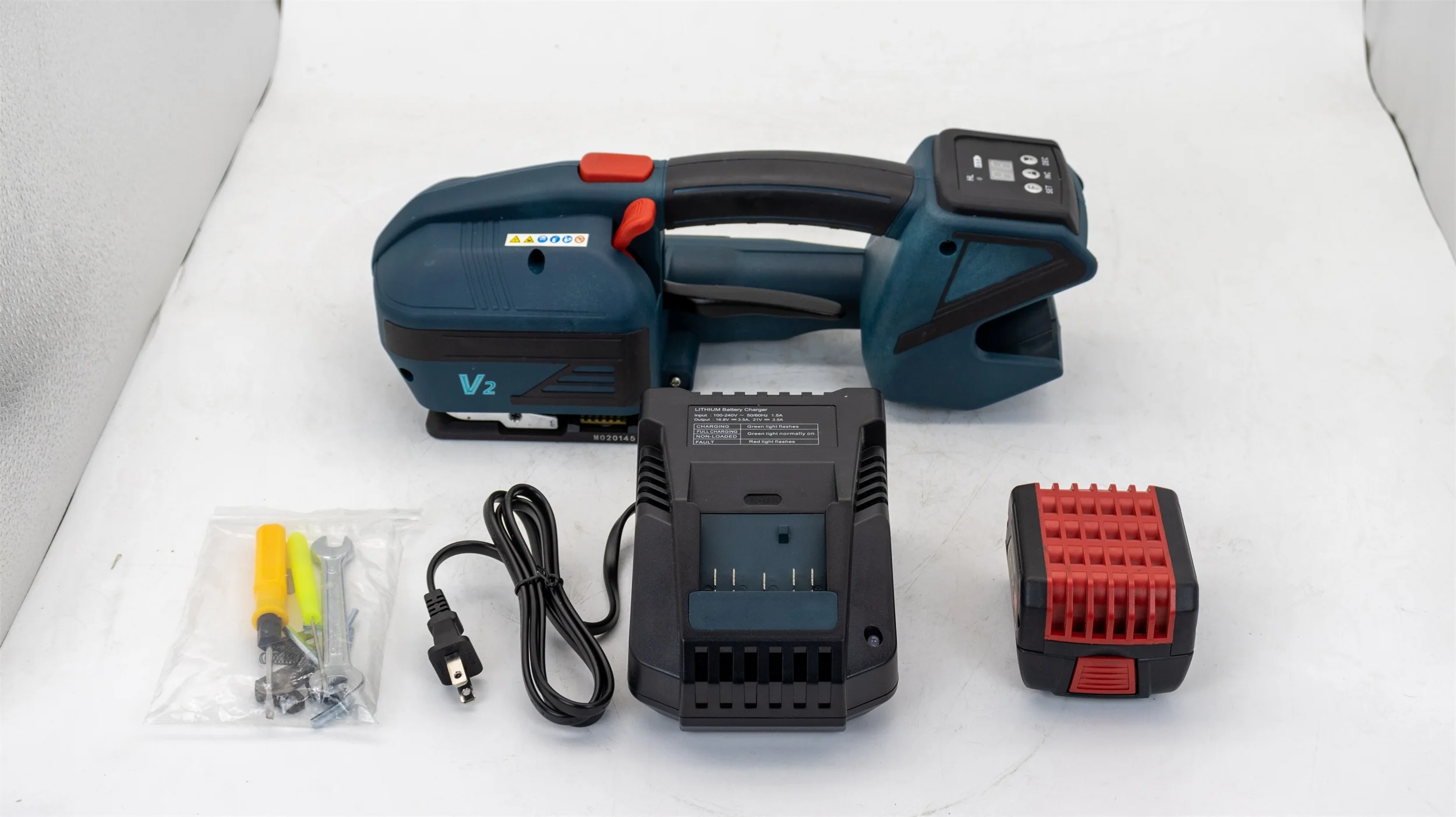 

Pallet strapper carton plastic band Handheld Banding Automatic Battery Powered PP PET bundling tensioner Strapping Machine