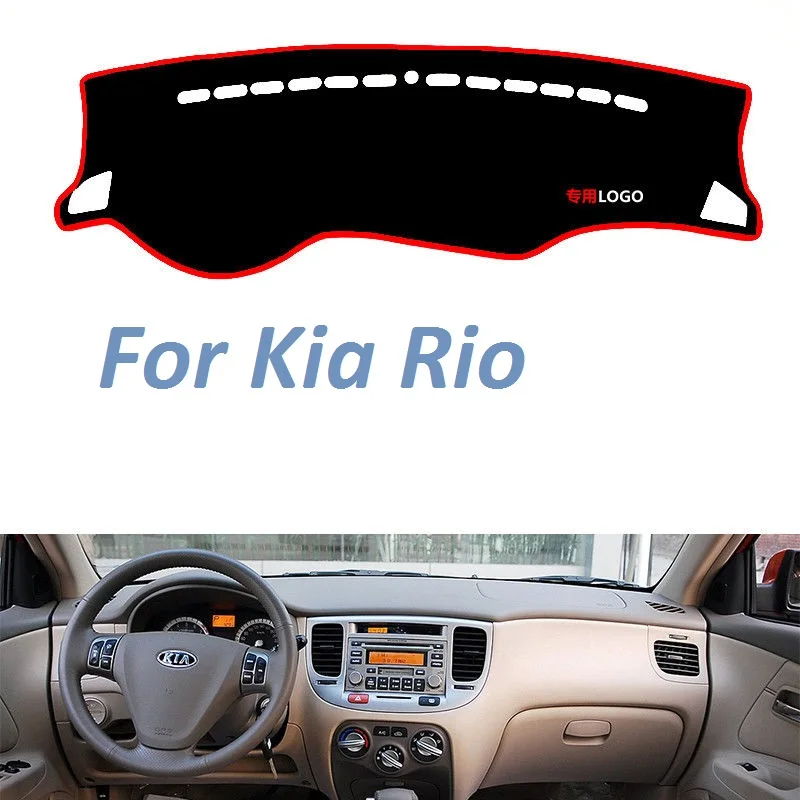 For Kia Rio  Left Right Hand Non Slip Dashboard Cover Mat Instrument Carpet Car Accessories