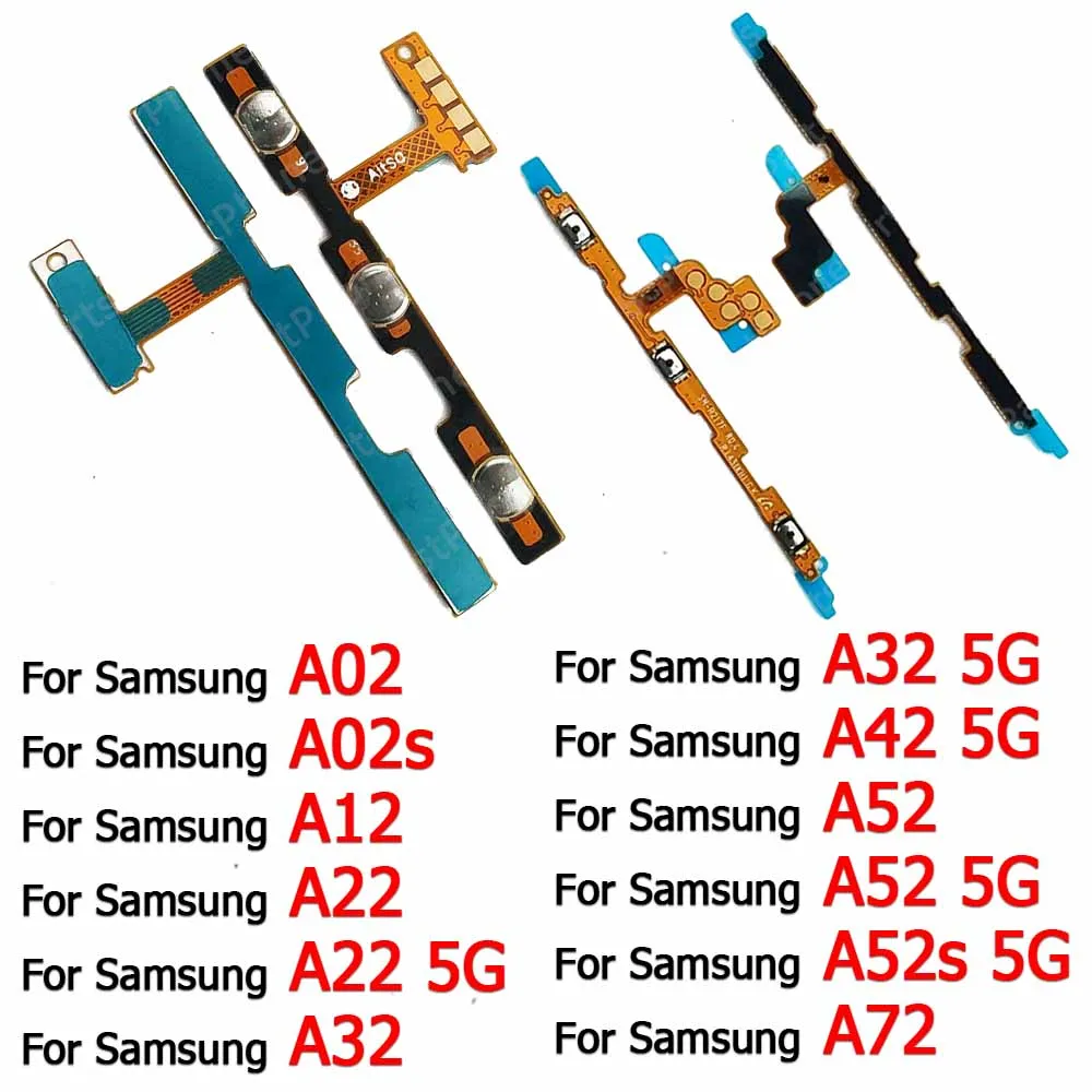 

New Volume Original Mute Power On Off Key Replacement Flex Cable For Samsung Galaxy A02 A02s A12 A22 A32 A42 A52 A52s A72 5G