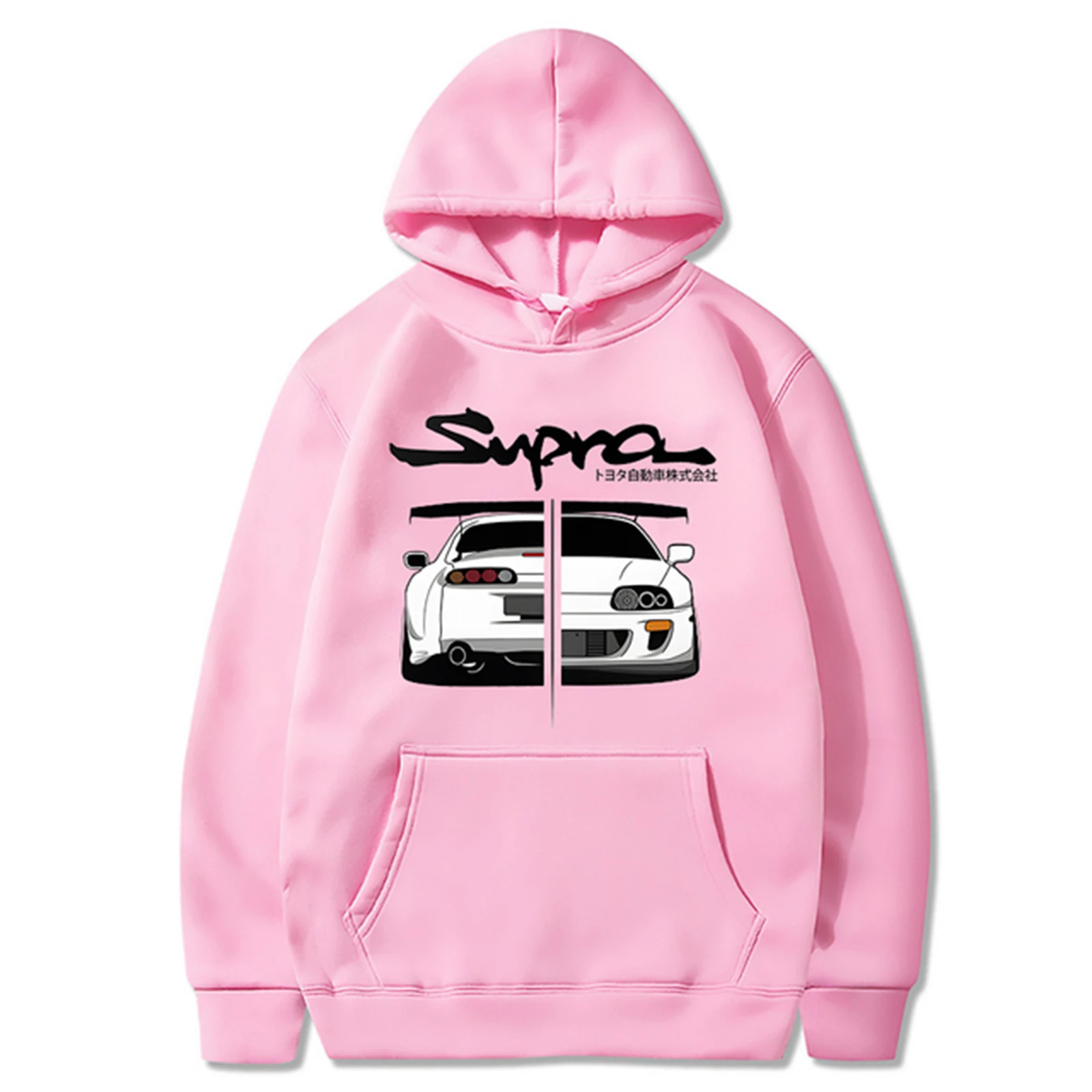 

Initial D Supra Hoodies Autumn Winter Men's Women's JDM Manga Print Loose Casual Long Sleeve Japanese Style Casual Sweatshirt