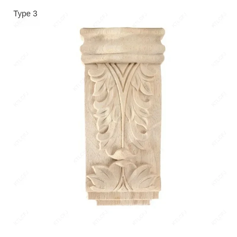 Винтажная деревянная резная Аппликация в стиле ретро столярная рама наклейка